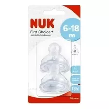 Nuk First Choice Plus Tetina De Silicona 6-18 Meses Medio 2u