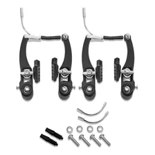 Freio V-brake Em Nylon Preto Mtb Bike Com Acessorios D/t