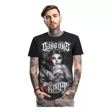 Camiseta Catrina Swag Tiro Da Morte Hip Hop Gangster T-shirt