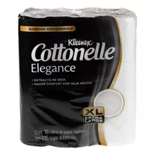 Papel Higiénico Kleenex Cottonelle Elegance 18 Rollos