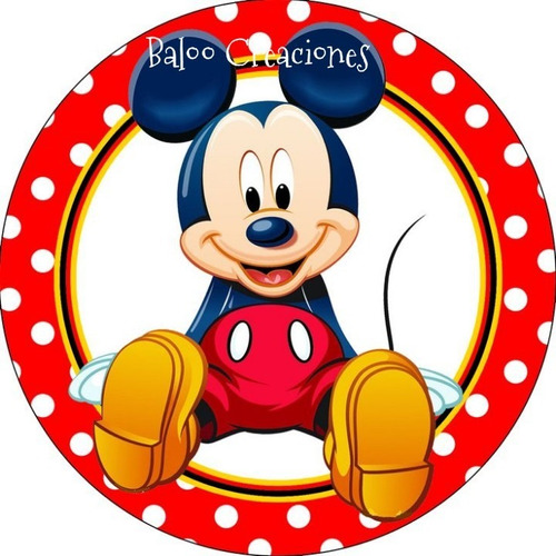 Tags Etiquetas Personalizadas Mickey X10