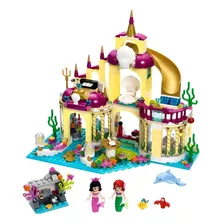 Blocos De Montar Castelo Princesa Ariel Disney 402 Peças