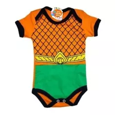 Body Bebe Aquaman Tematico / Mesversario Fantasia