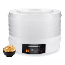 Elite Gourmet Efd770wd - Deshidratador Digital De Alimentos. Color Blanco