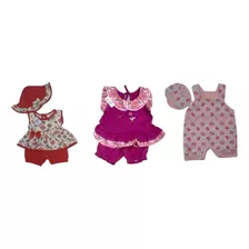 Kit 3 Roupas Bebê Menina 