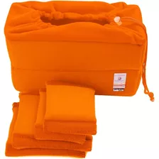 Estuche Para Camara De Fotos, Naranja/universal/acolchado