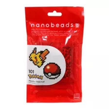 Pokemon Nanobeads Pikachu Y Pokeball 101 Piezas