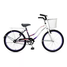 Bicicleta Gribom Prado Dama R24 C/canasto Y Gardabarros