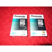 Cassette Virgen Panasonic Vhs-c Super Hg 90 Min 2 Piezas 
