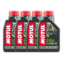 Óleo De Motor Motul 5100 4t 10w40 Semi Sintético 4 Litros