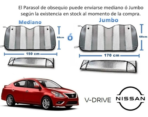 Gorra +sombra Parasol Cubresol Nissan Versa 2020 A 2023 Foto 3