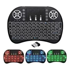 Mini Teclado Inalámbrico Con Mouse Táctil 2,4 Ghz Led