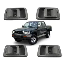 Maçaneta Hilux 1997 1998 1999 2000 2001 Kit 4 Cinza Interna