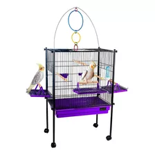 Viveiro Gaiola Calopsita Aves Periquito Triplex Playground Cor Lilas