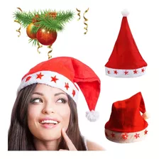 Gorro Viejo Pascuero Con Luces Estrellas Para Navidad Santa