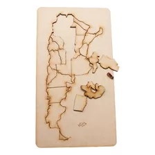 Puzzle Rompecabeza Mdf Mapa Argentina 29cm- Imaginarte Láser