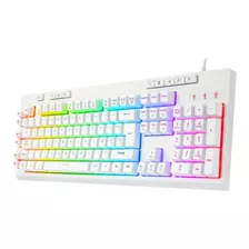 Teclado Gamer Redragon Shiva White Rgb K512