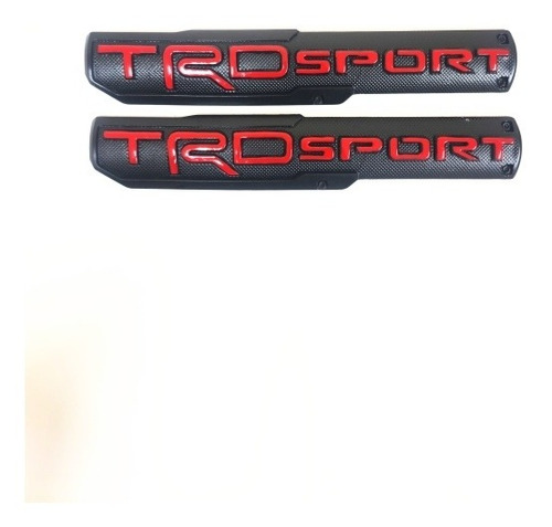 2 Emblemas Toyota Tacoma Tundra 4runner Trd Sport Negro Rojo Foto 4