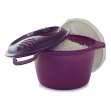 Tupperware Arrocera Para Microondas Púrpura Grande 3l O 12