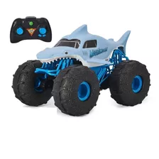 Monster Jam Controle Remoto Anda Na Água Megalodon Gira 360°