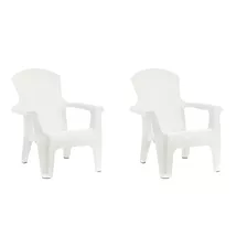 Set De 2 Sillones De Diseño Roma Ratan Jardin Pileta