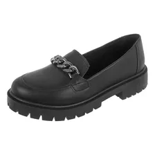 Sapato Mocassim Oxford Feminino Tratorado Casual Moderno