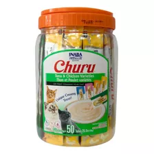 Churu Gatos - Tarro Variedades Atún Y Pollo - 50 Tubitos