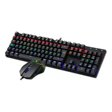 Kit Teclado + Mouse 6400 Dpi Gamer Rgb Usb Pcreg