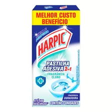 Pastilha Adesiva 2 Em 1 Fragrância Cloro 3 Unidades Harpic