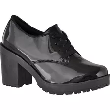 Sapato Feminino Oxford Tratorado Crshoes Verniz 1710