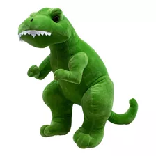 Dinossauro Tiranossauro Rex Verde 41 Cm Pelúcia