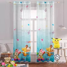 Juego De Cortinas Disney En Tela Voile Bual 150x210 Bella