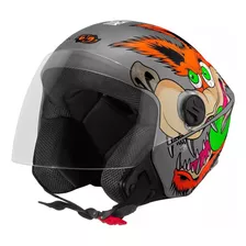 Capacete New Liberty Three Coyote Cinza Fosco 58