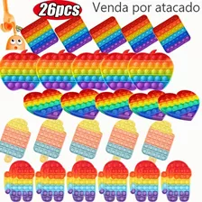 Kit De Brinquedos Pop It Fidget Brinquedo-empurre 26pcs