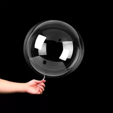 Bola Decorativa Transparente Bubble 18''diâmetro 10 Unidades