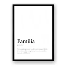 Poster Imprimible Familia Definicion Poster Decorativo Amor