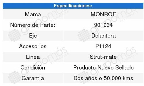 2 Bases De Amortiguador Buick Century Monroe 1991 1992 1993 Foto 2