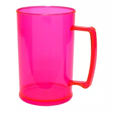 Caneca Rosa Translúcido 300ml