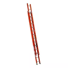 Escalera Fibra Waluminio Frp214 Extensible 28 Escalones Color Rojo