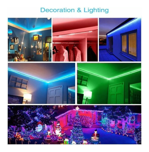 Tiras De Luces Rgb En Rollo De 40 Metros, Luces Decorativas. Foto 2