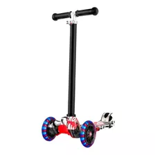 Monopatín Tripatín Estampado Con Luz Scooter Regulable