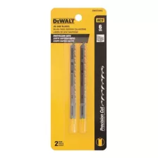 Set 2 Hojas Sierra Caladora Dewalt 6tpi Corte Limpi Dw3703h2