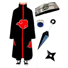 Kit Manto Akatsuki Bandana Kunai/naruto/anel Orochimaru M13