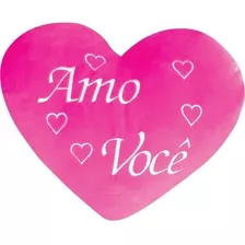 Almofada Coração Amo Você Pink