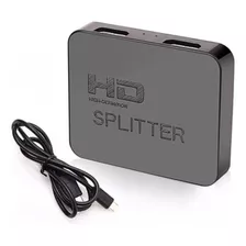 Splitter Divisor Hdmi 1x2 4k 1080 2 Saidas Tv Amplificador