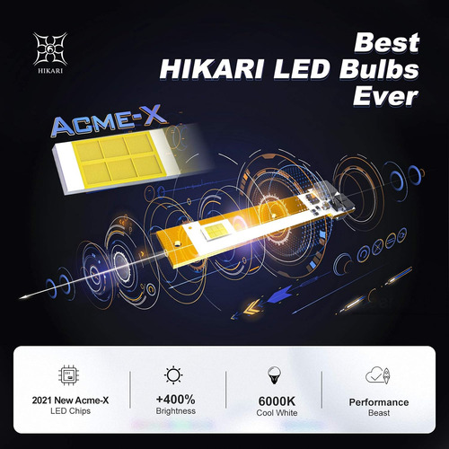 Hikari 2021 Acme-x | Focos De Gran Brillo, Para Una Visin D Foto 4