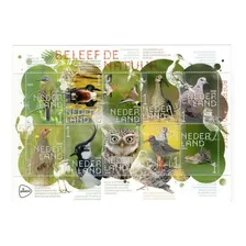2020 Fauna- Diferente Aves- Países Bajos (hojita Bloque)mint
