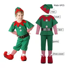 Disfraz De Navidad Para Niños Conjunto De Disfraz De Elfo Ve