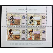 Congo Bicicletas, Bloque 4 Sellos 600fc Año 2006 Mint L18811