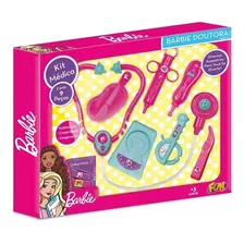 Barbie Doutora Kit Médica Com 9 Peças F0058-0 - Fun